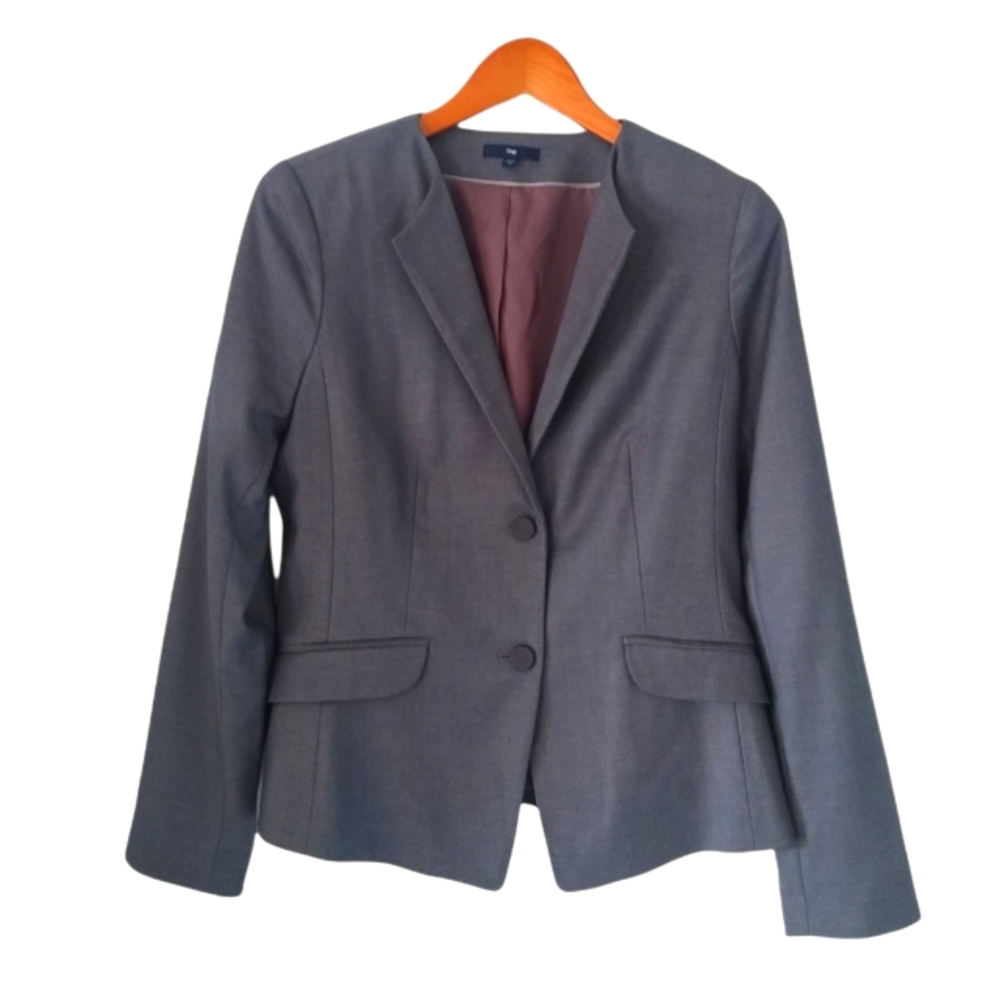 Gap Blazer Fitted Tailored Split Cuff Women's Bla… - image 1
